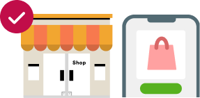 お店でもネットでも支払えます！